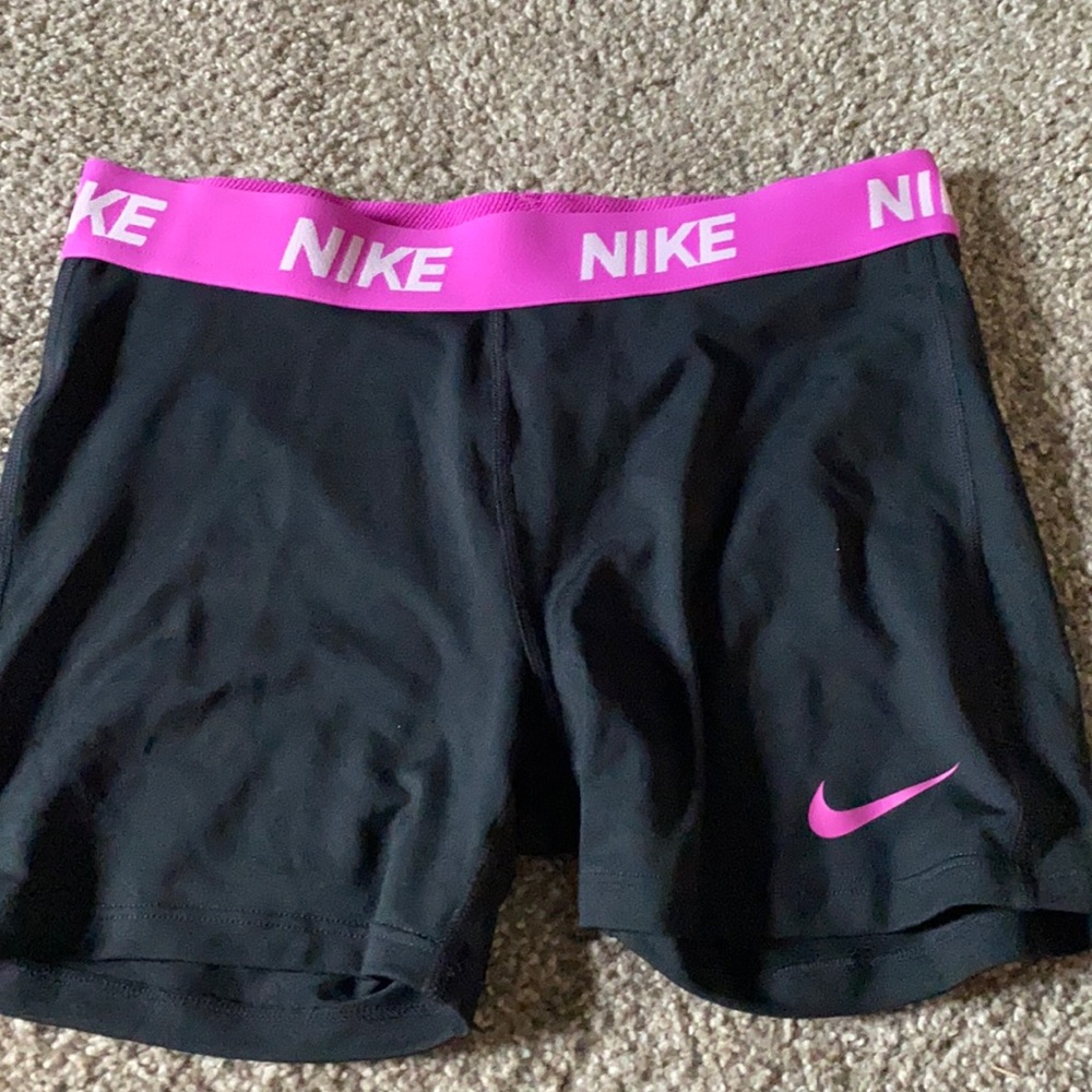girls XL nike pro spandex shorts